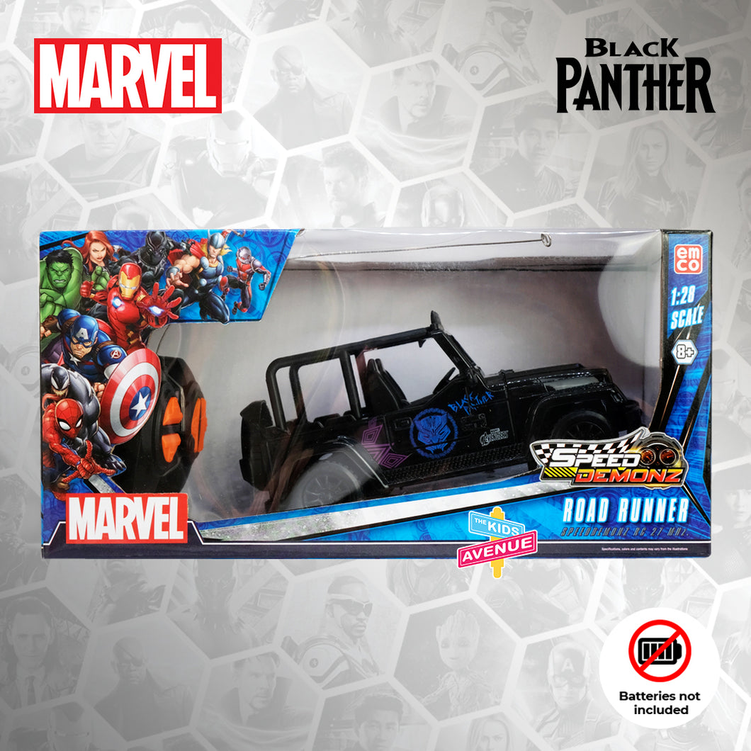 Marvel Black Panther ATV Remote Control Car Toy for Kids – Ages 4 and Up