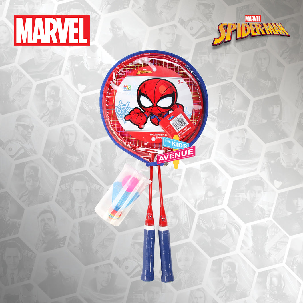 Marvel Spiderman Badminton Racket Set with Shuttlecock for Kids (Regular) – Toys for Kids Ages 3 and Up