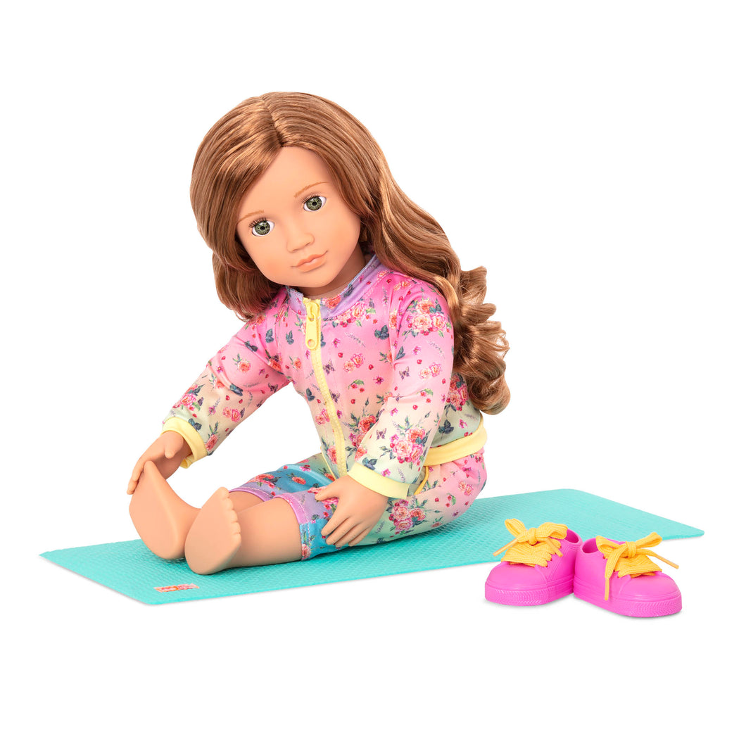 18 inches Doll - Our Generation Lucy Grace with Yoga Outfit & Mat