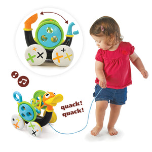 Yookidoo Push Pull Along Toy Whistling Duck