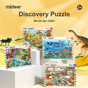 MiDeer Discovery Puzzle Big World Small World for Kids