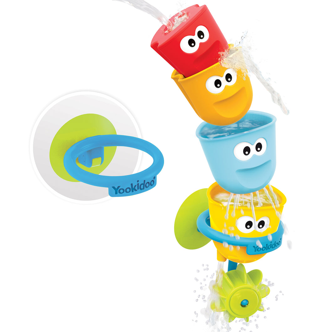 Yookidoo Fill 'N' Spill Water Cups - Baby Bath Toy for Kids & Toddlers