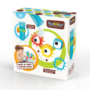 Yookidoo Spin 'N' Sort Water Gear - Baby Toys for Kids
