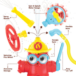 Yookidoo Fire Hydrant Baby Bath Toy Ready Freddy
