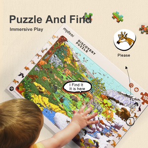 MiDeer Discovery Puzzle Big World Small World for Kids