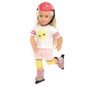 Roller Blades and Outfit for Dolls - Our Generation Roll With It