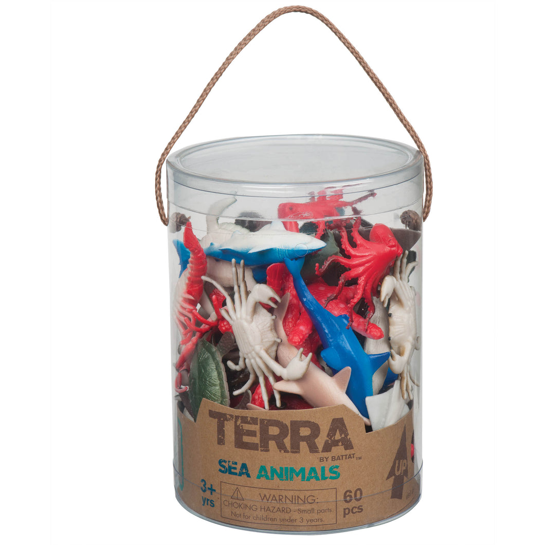 Terra by Battat – Educational Plastic Toys Shark, Fish, Crab, Penguin, Dolphin, Sea Turtle & More