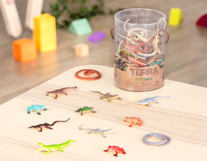 Terra by Battat - Educational Plastic Toy Reptiles Frog, Snake, Crocodile, Lizard & More
