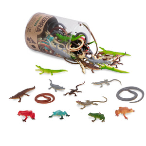 Terra by Battat - Educational Plastic Toy Reptiles Frog, Snake, Crocodile, Lizard & More