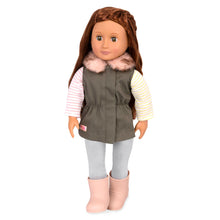 Load image into Gallery viewer, Parka Vest Doll Outfit and Accessories Set - Our Generation Fun Fur Fall
