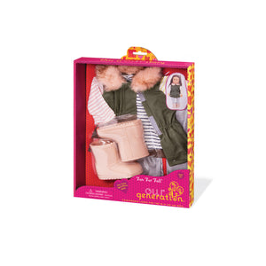 Parka Vest Doll Outfit and Accessories Set - Our Generation Fun Fur Fall