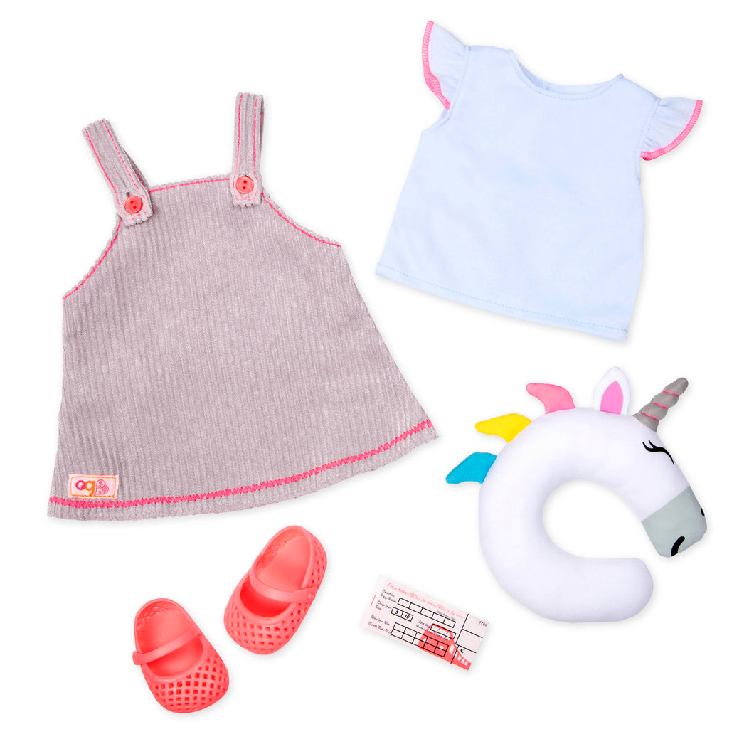 Travel Doll Outfit and Accessories Set - Our Generation Unicorn Express