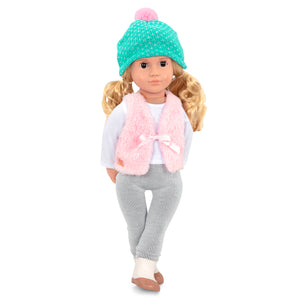 Vest and Hat Doll Outfit and Accessories Set - Our Generation Fuzzy Feelings