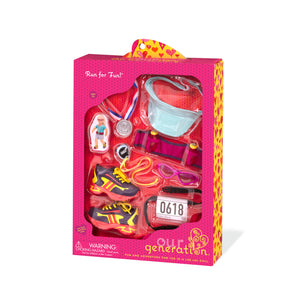 Running Doll Shoes and Accessories Set - Our Generation Run for Fun