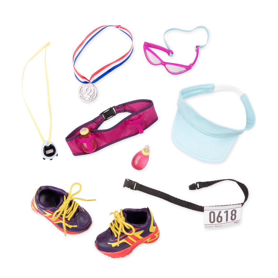 Running Doll Shoes and Accessories Set - Our Generation Run for Fun