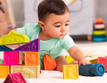 Load image into Gallery viewer, B. Soft Architectural Baby Blocks for Babies and Toddlers
