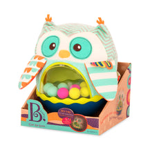 Load image into Gallery viewer, B. Toys Owl Be Back Soft Roly Poly Owl
