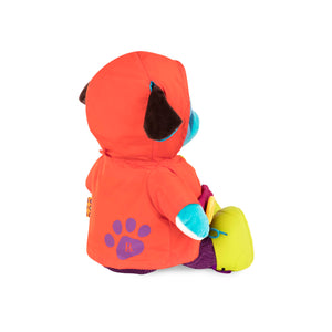 B. Toys Giggly Zippies, Woofer Dress Me Dog