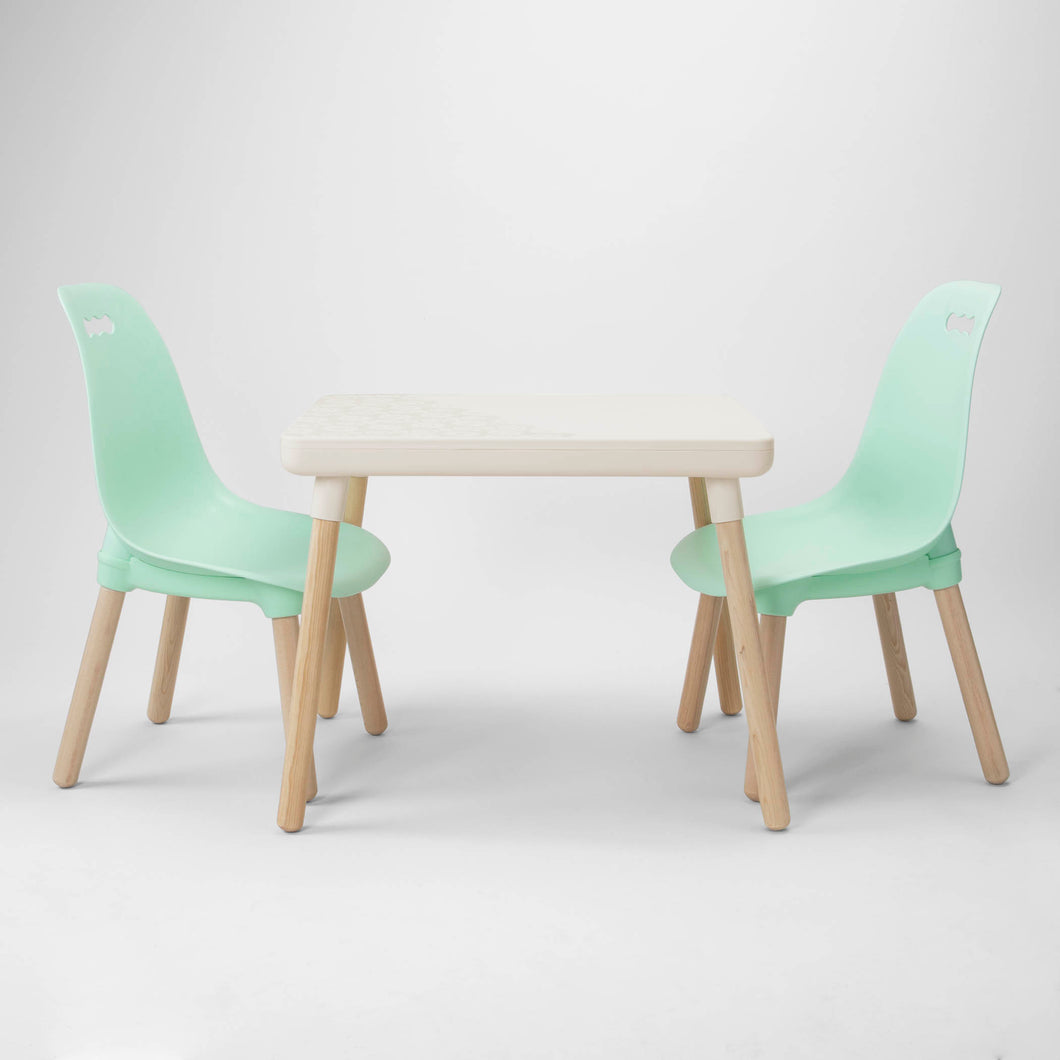 B. Table and Chair Set for Kids - Modern Furniture for Kids (Ivory Color)