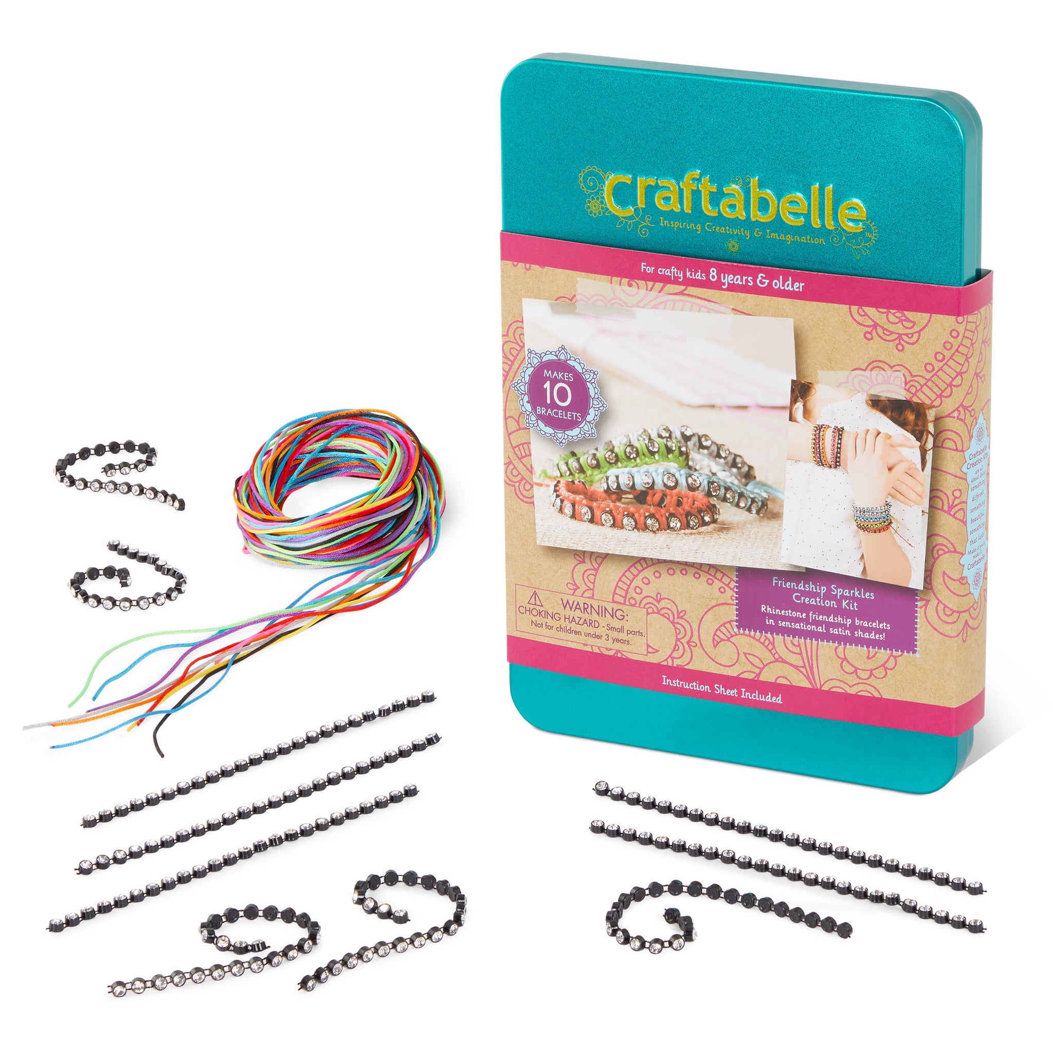 Craftabelle – Sparkle and Charm Creation Kit – Bracelet Making Kit