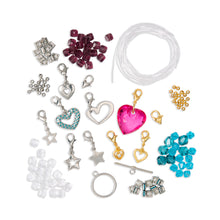 Load image into Gallery viewer, Craftabelle – Sparkle and Charm Creation Kit – Bracelet Making Kit

