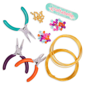 Craftabelle – Crystal Twists Creation Kit – Wire Jewelry Making Kit