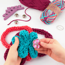 Load image into Gallery viewer, Craftabelle – Finger Knit Creation Kit – Beginner Knitting Kit
