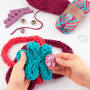 Craftabelle – Finger Knit Creation Kit – Beginner Knitting Kit