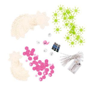Craftabelle Twinkling Fairy Flowers Creation Kit - DIY Fairy Lights