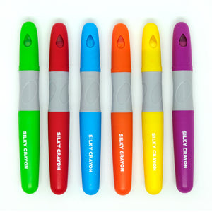 Mideer Silky Colorful Crayon Washable and Twist-able Silky Crayon-6  Early Learning Tool