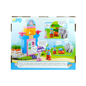 HPD Building Blocks Set 45 pc The Intelligent Creature - Elephant, Rabbit and More!