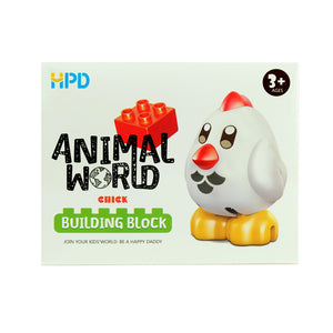 HPD Building Blocks Set - Animal World Chick for 3 years and up - Duplo Compatible