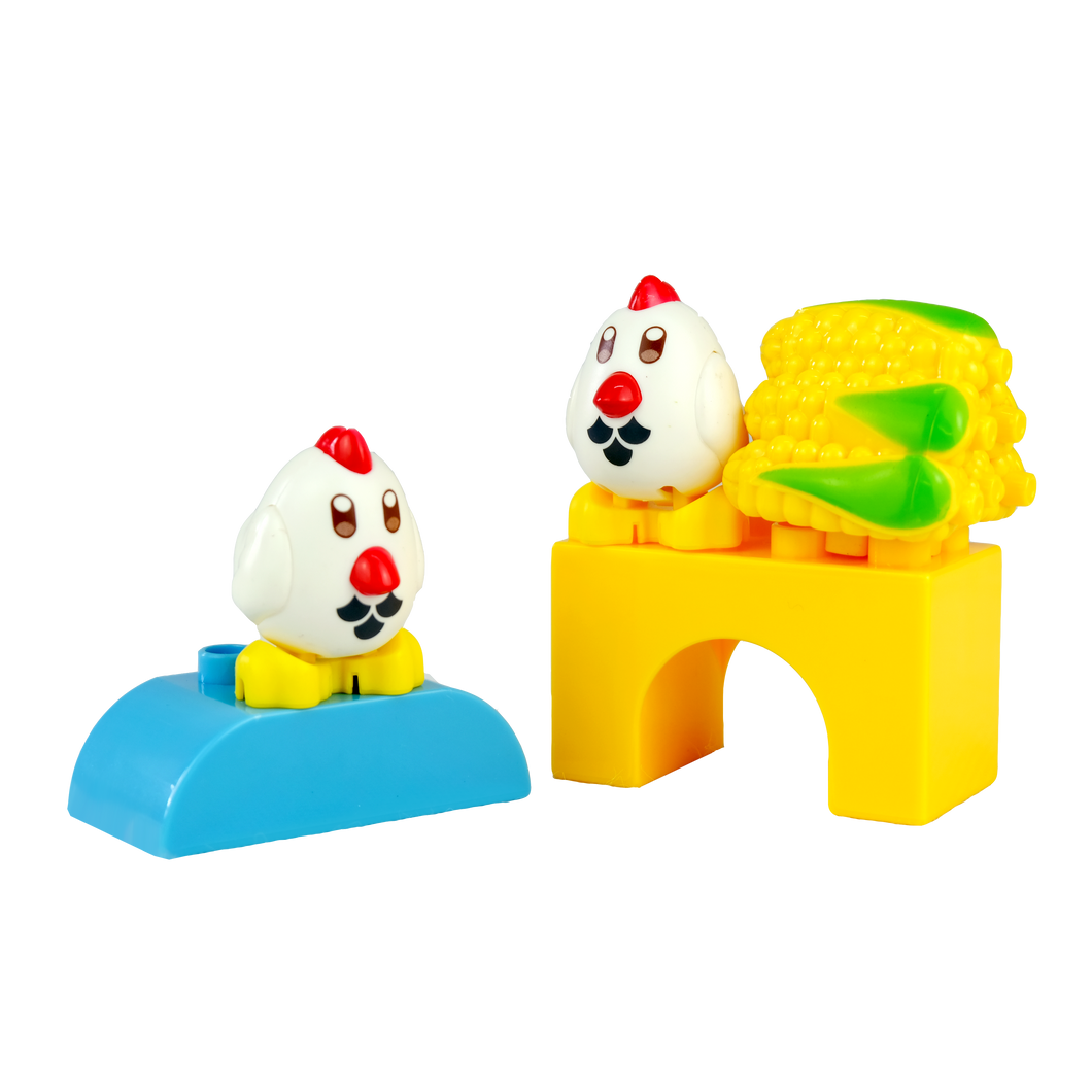 HPD Building Blocks Set - Animal World Chick for 3 years and up - Duplo Compatible