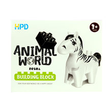 Load image into Gallery viewer, HPD Building Blocks Set - Animal World Zebra for 3 years and up - Duplo Compatible
