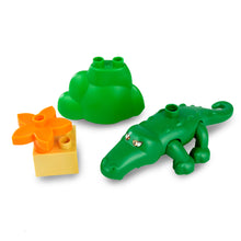 Load image into Gallery viewer, HPD Building Blocks Set - Animal World Crocodile for 3 years and up - Duplo Compatible
