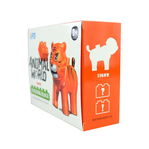 HPD Building Blocks Set - Animal World Tiger for 3 years and up - Duplo Compatible