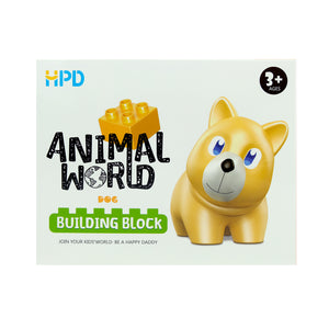 HPD Building Blocks Set - Animal World Dog for 3 years and up - Duplo Compatible