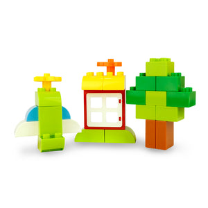 HPD Building Blocks Set 74 pc Ocean Blocks - Little Inventor - Whale, Turtle, Boat, Crabs and Fish!