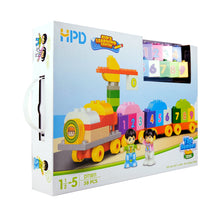 Load image into Gallery viewer, HPD Building Blocks Set 58 pc Numbers - The Number Train Learn Numbers 1 to 9 for 18 mos &amp; Up
