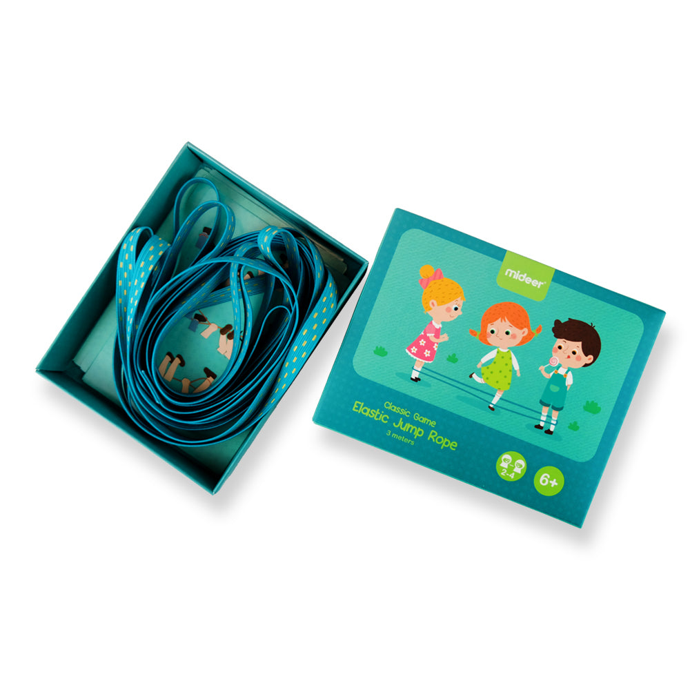 MiDeer 3 Meter Elastic Jump Rope - Indoor or Outdoor Chinese Garter Game Perfect for 2 Players and More!