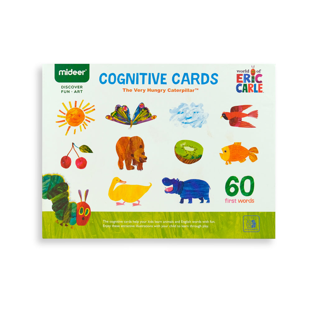 MiDeer Cognitive Cards - 60 pc Educational Flash Cards for Kids