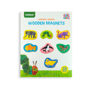 MiDeer Wooden Fridge Magnets for Kids