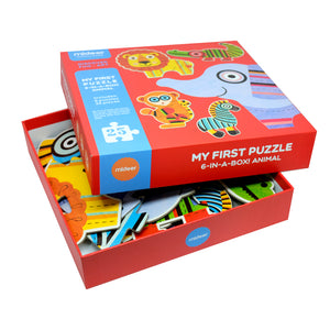 Mideer Educational Animal Puzzle Box My First Puzzle-Animal Puzzle Toy and Gift for Kids