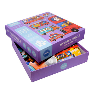 Mideer Educational Car Puzzle Box My First Puzzle-Traffic Puzzle Toy and Gift for Kids