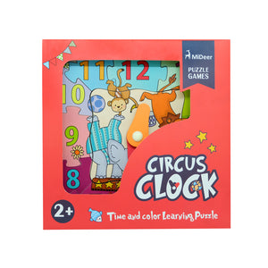 Mideer Kid's Puzzle Toy Jigsaw Circus Clock Educational Toy