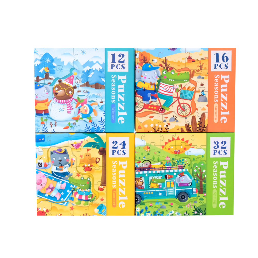 Mideer 4 in 1 Puzzle Seasons Educational Toy