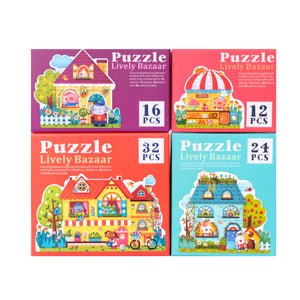 Mideer 4 in 1 Puzzle Fairy Town Educational Toy