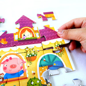 Mideer 4 in 1 Puzzle Fairy Town Educational Toy