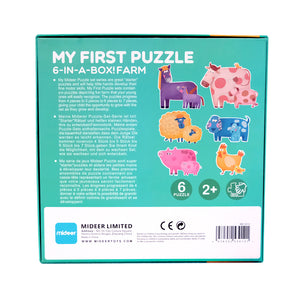 Mideer Educational Animal Puzzle Box My First Puzzle- Mom & Baby Puzzle Toy and Gift for Kids