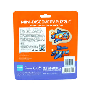 Mideer Creative Puzzle Toy Mini-Discovery-Puzzle Plane for Preschool Kids